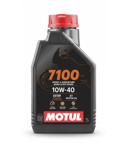 Motul 7100 full synthetic engine oil bottle