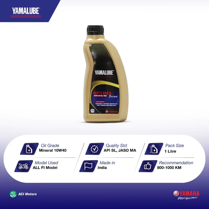 Yamalube Mineral 10W40 specifications label